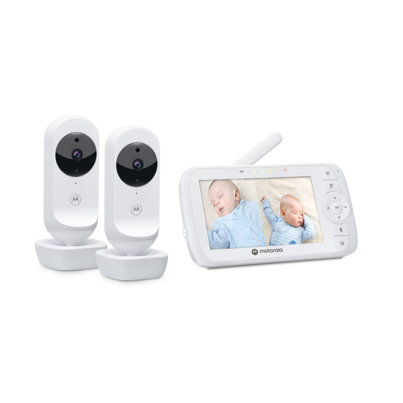 Motorola Video Baby Monitor - Two camera pack  VM35-2 5.0"  White