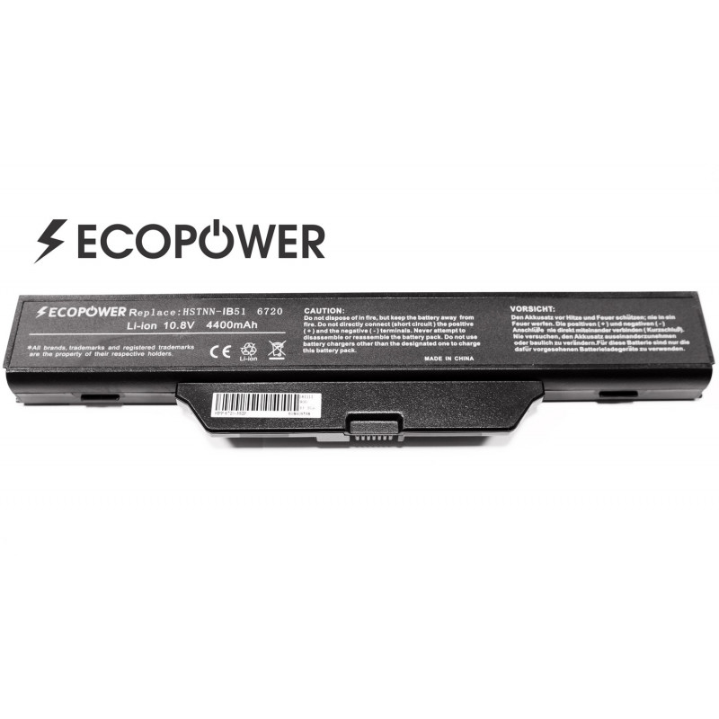 Hp HSTNN-IB51 HSTNN-IB52 DD06 6 celių 4400mah baterija EcoPower