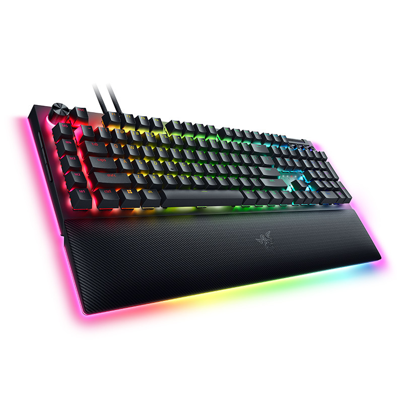 Razer Mechanical Gaming Keyboard BlackWidow V4 Pro RGB LED light, NORD, Wired, Black, Green Switches, Numeric keypad