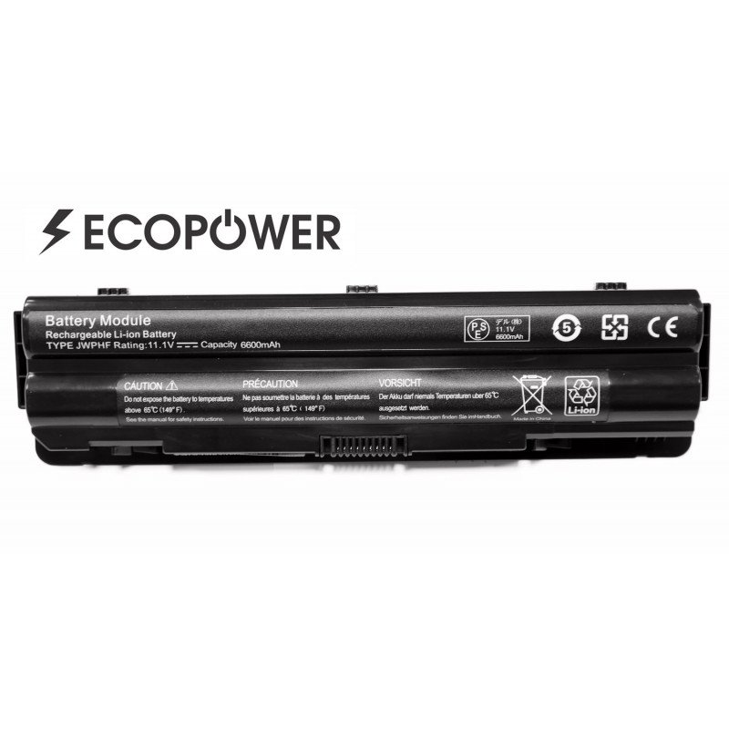 Dell JWPHF XPS 14 15 17 9-cell 6600mAh battery EcoPower CP GC Dell JWPHF XPS 14 15 17 9-cell 6600mAh battery EcoPower CP GC