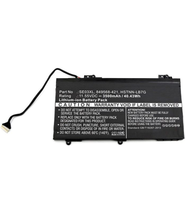 HP battery se03xl hstnn-lb7g pavilion 14 15 40Wh 11.55V 3500mAh CP