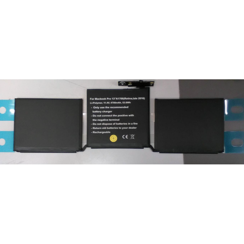 Apple battery A1713 Macbook Pro 13 A1708 2016 2017 53.6Wh 11.4V 4.7Ah CP Apple battery A1713 Macbook Pro 13 A1708 2016 2017 53.6Wh 11.4V 4.7Ah CP
