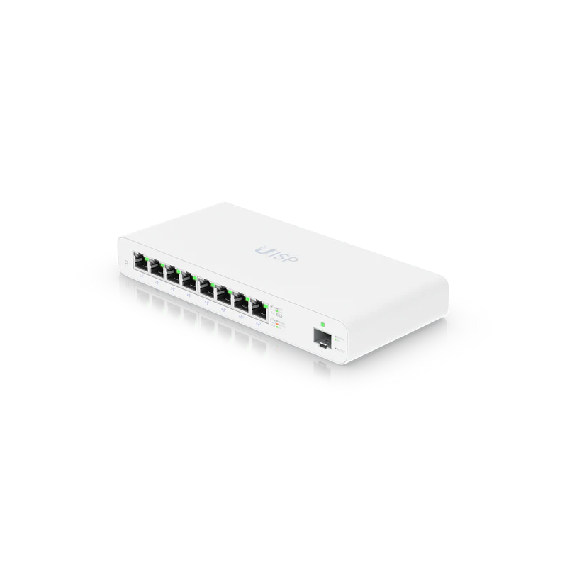Ubiquiti UISP Router UISP-R No Wi-Fi, 10/1001000 Mbit/s, Ethernet LAN (RJ-45) ports 8, Mesh Support No, MU-MiMO No, No mobile br