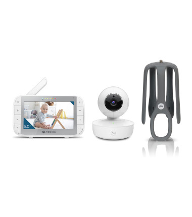Motorola Portable Video Baby Monitor with Flexible Crib Mount  VM55 5.0" White