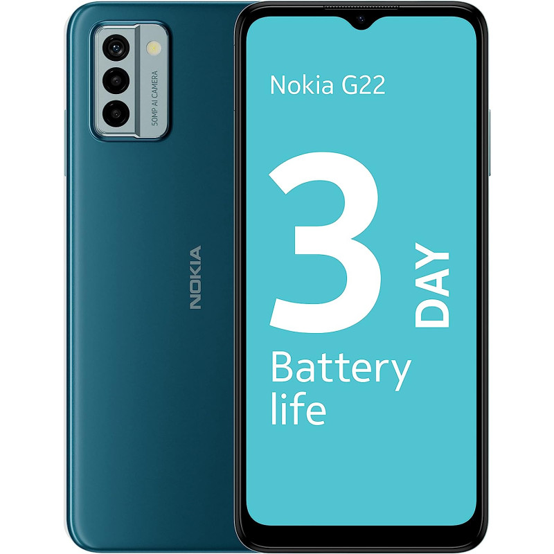 Nokia G22 TA-1528 (Blue) DS 6.5“ IPS LCD 720x1600/1.6GHz&1.6GHz/64GB/4GB RAM/Android 12/microSDXC/WiFi,BT,4G