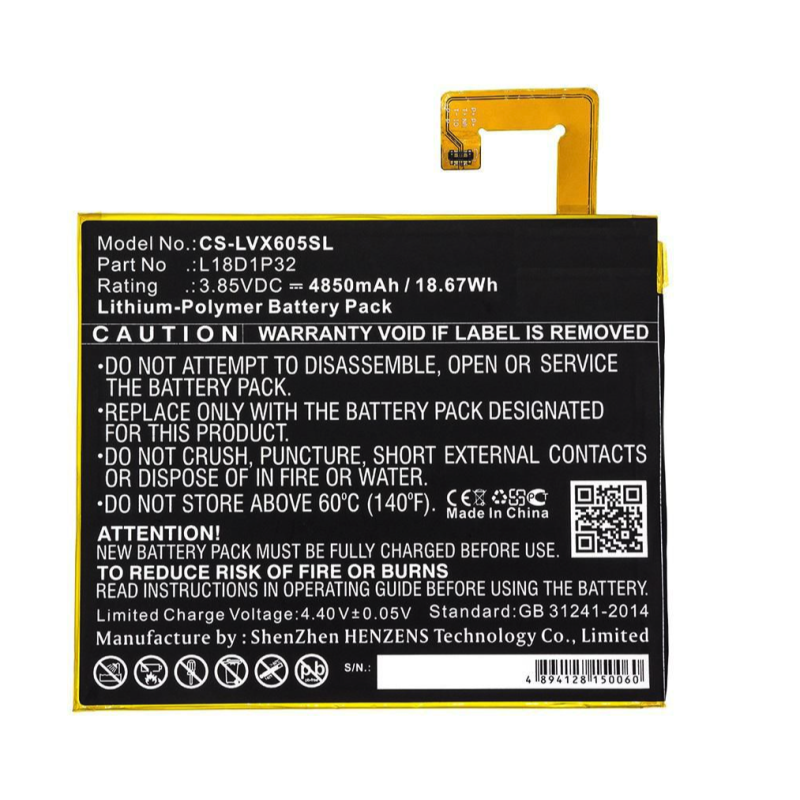 Lenovo battery L18D1P32 Smart Tab M10 TB-X605 CP