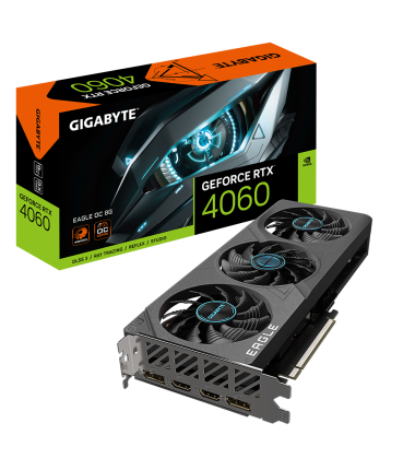 Gigabyte GV-N4060EAGLE OC-8GD 1.0 NVIDIA, 8 GB, GeForce RTX 4060, GDDR6, 	 PCI-E 4.0, HDMI ports quantity 2, Memory clock speed 
