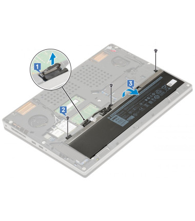 Dell Precision 7530 battery installation diagram GW0K9