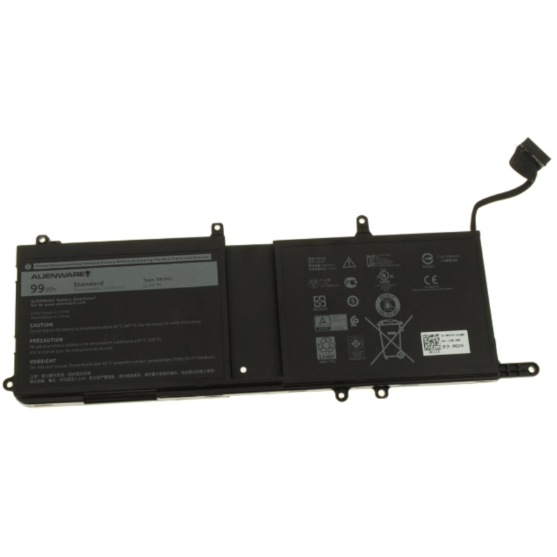 Dell genuine battery 9njm1 01d82 Alienware 17 R5 15 R4 17 R4 15 R3 P31E P69F 99Wh