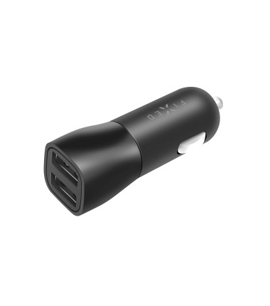 FIXED Dual USB Car Charger 15W, Black