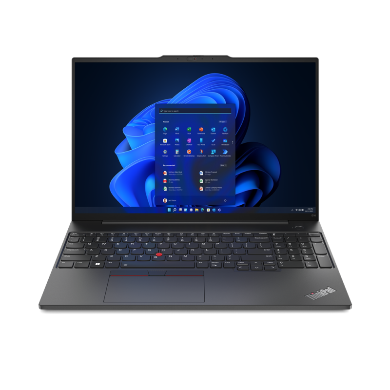 Lenovo ThinkPad   E16 (Gen 1) Black, 16 ", IPS, WUXGA, 1920 x 1200, Anti-glare, AMD Ryzen 5, 7530U, 16 GB, DDR4-3200, SSD 256 GB