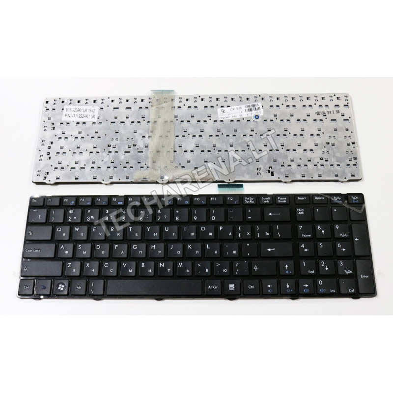 MSI GT660 A6200 S6000 MS-1688 MS-168A MS-168C V111922AK1 US/RU klaviatūra