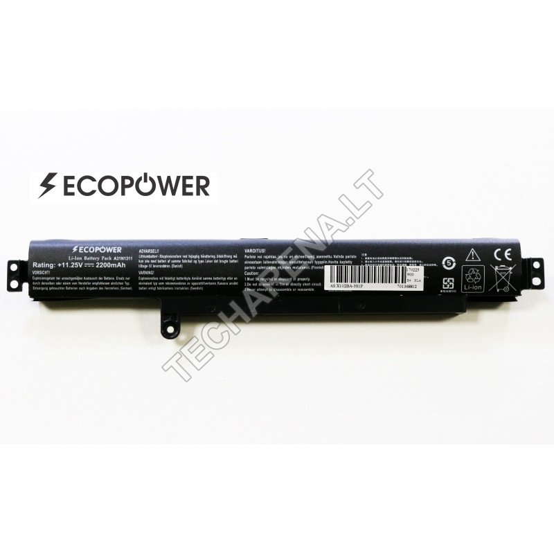 ASUS A31N1311 Vivobook X102B X102BA F102BA EcoPower 3-cell 2200mAh battery