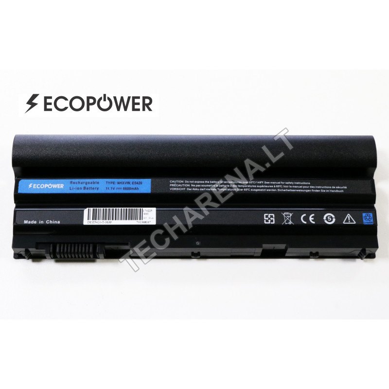 Dell T54FJ NHXVW latitude E5420 E5520 E6420 E6520 EcoPower GC 9-cell 6600mAh battery
