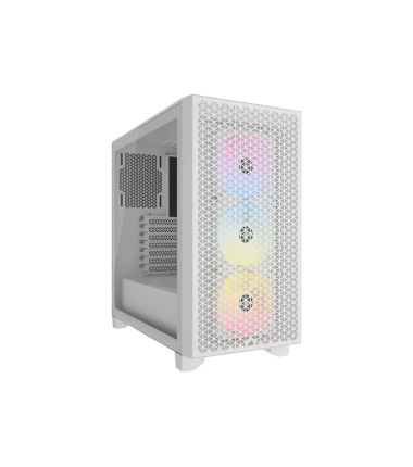 Corsair 3000D RGB Tempered Glass Mid-Tower, White