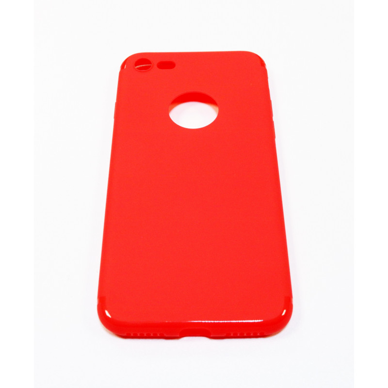 Raudonas silikoninis dėklas iPhone 7