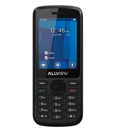 Allview M9 Join Black, 2.4 ", TFT, 240 x 320 pixels, 64 MB, 128 MB, Dual SIM, 3G, Bluetooth, 3.0, Built-in camera, Main camera 3