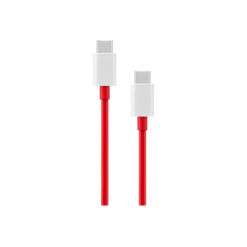 OnePlus SUPERVOOC Type-C to Type C Cable Charging / data transfer, Red, 1 m