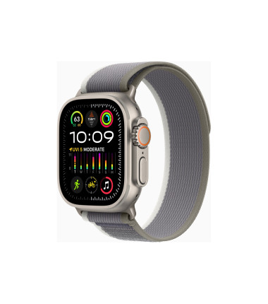 Apple Apple Watch Ultra 2 GPS + Cellular, 49mm Titanium Case with Green/Grey Trail Loop - M/L Apple