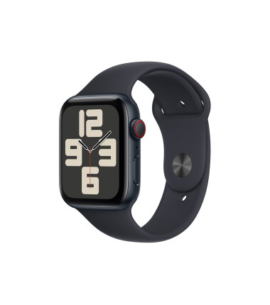 Apple Watch SE GPS + Cellular 44mm Midnight Aluminium Case with Midnight Sport Band - S/M Apple