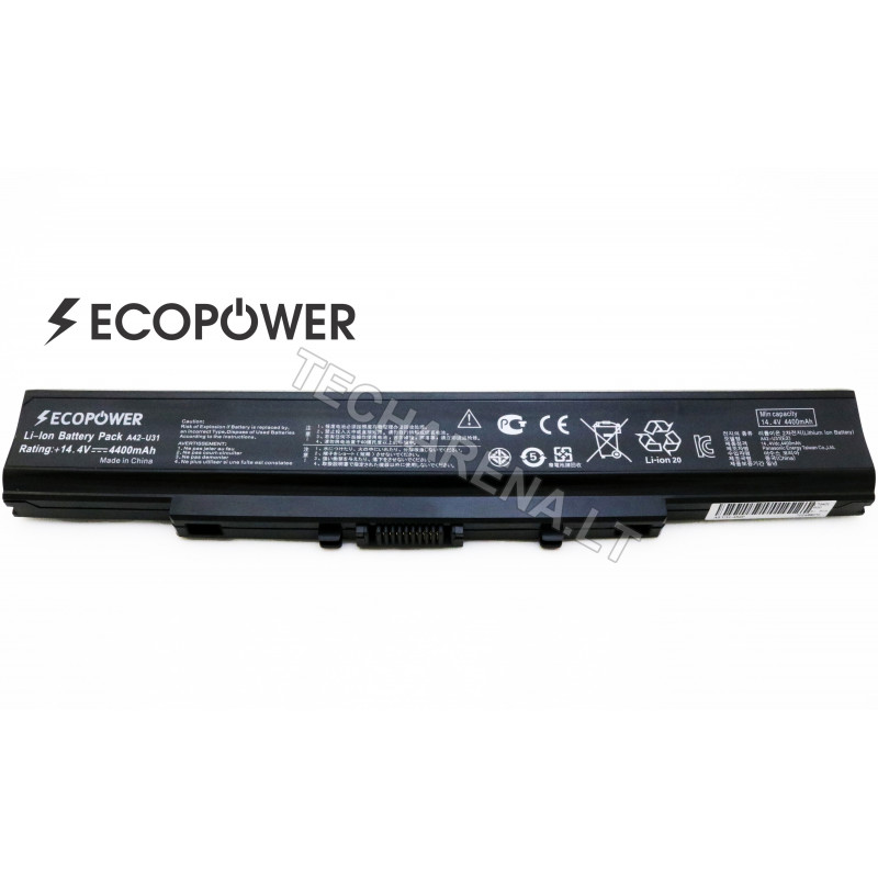 Asus A42-U31 EcoPower 8 celių 4400mah baterija