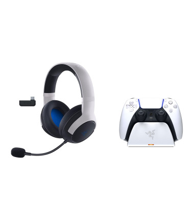 Razer Kaira Gaming Headset for Xbox & Razer Charging Stand, White - Legendary Duo Bundle