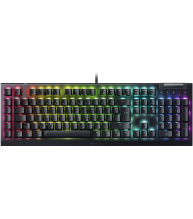 Razer BlackWidow V4 X Mechanical Gaming Keyboard, Green Switch, Russian Layout, Wired, Black