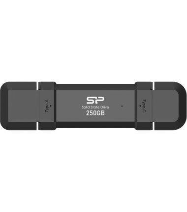 Silicon Power Portable External SSD DS72 250 GB N/A " USB Type-A, USB Type-C 3.2 Gen 2 Black