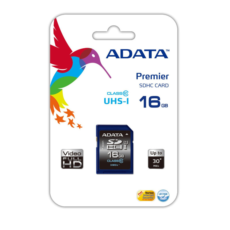 ADATA Premier 16 GB SDHC Flash memory class 10 No