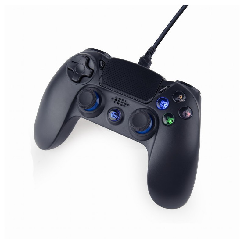 Gembird JPD-PS4U-01 Wired vibration game controller for PlayStation 4 or PC, black Gembird