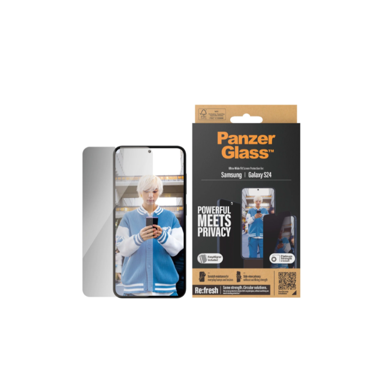 PanzerGlass Privacy Screen Protector Samsung Galaxy S 2024 | Ultra-Wide Fit wA PanzerGlass