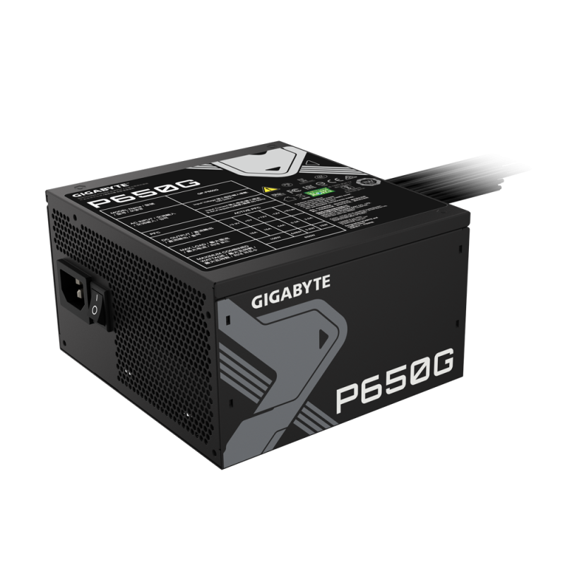 GIGABYTE GP-P650G power supply unit 650 W 20+4 pin ATX ATX Black Gigabyte