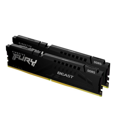 Kingston Fury Beast 64GB DDR5, 5200 MHz, CL40, 288-Pin, DIMM Kit (32GB x 2) Kingston
