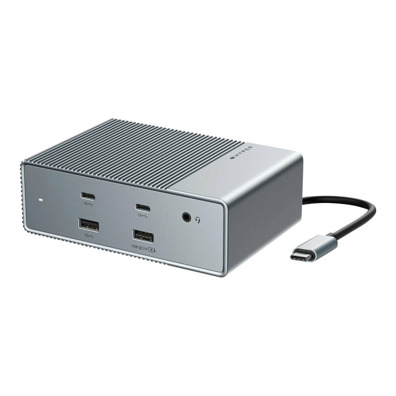 Hyper HyperDrive Universal GEN2 15-in-1 USB-C Triple Video Docking Station -- For MST enabled devices