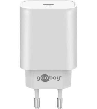 Goobay 61754 USB-C PD Fast Charger (45 W), White Goobay