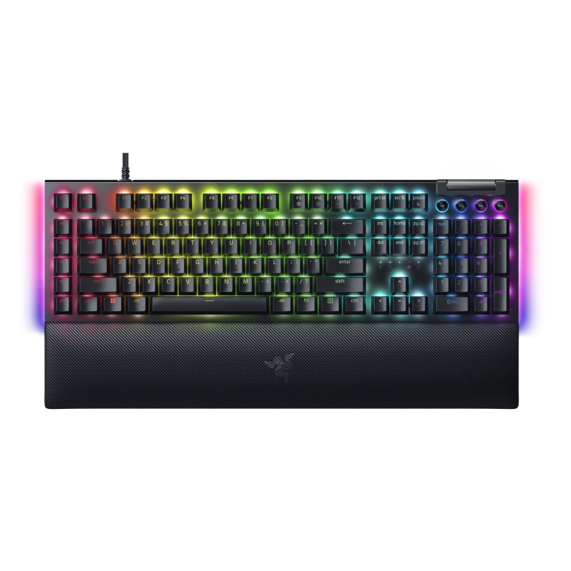 Razer BlackWidow V4 Mechanical Gaming Keyboard, Yellow Switch, Russian Layout, Wired, Black