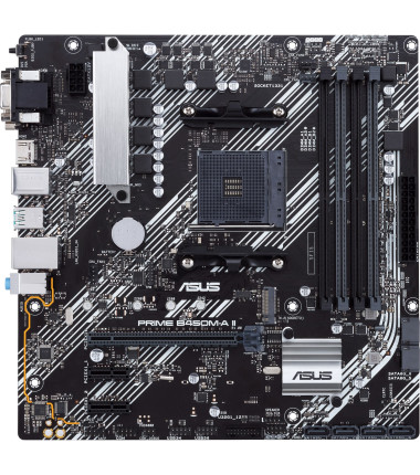 Asus | PRIME B450M-A II | Memory slots 4 | Number of SATA connectors 6 x SATA III | Chipset AMD B | Micro ATX | Processor family