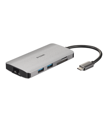 D-Link | 8-in-1 USB-C Hub with HDMI/Ethernet/Card Reader/Power Delivery | DUB-M810 | USB hub | Warranty  month(s) | USB Type-C