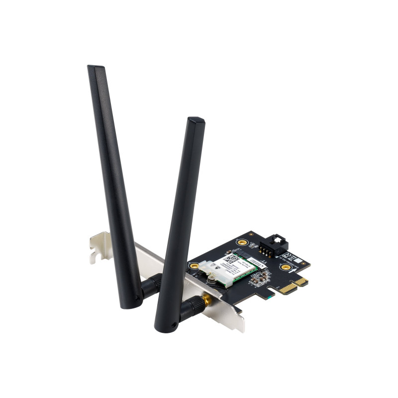 Asus | Wi-Fi Adapter, Tri-Band, Wi-Fi 6E Adapter | PCE-AXE5400 | 802.11ax | 574/2402/2042 Mbit/s | Mbit/s | Ethernet LAN (RJ-45)