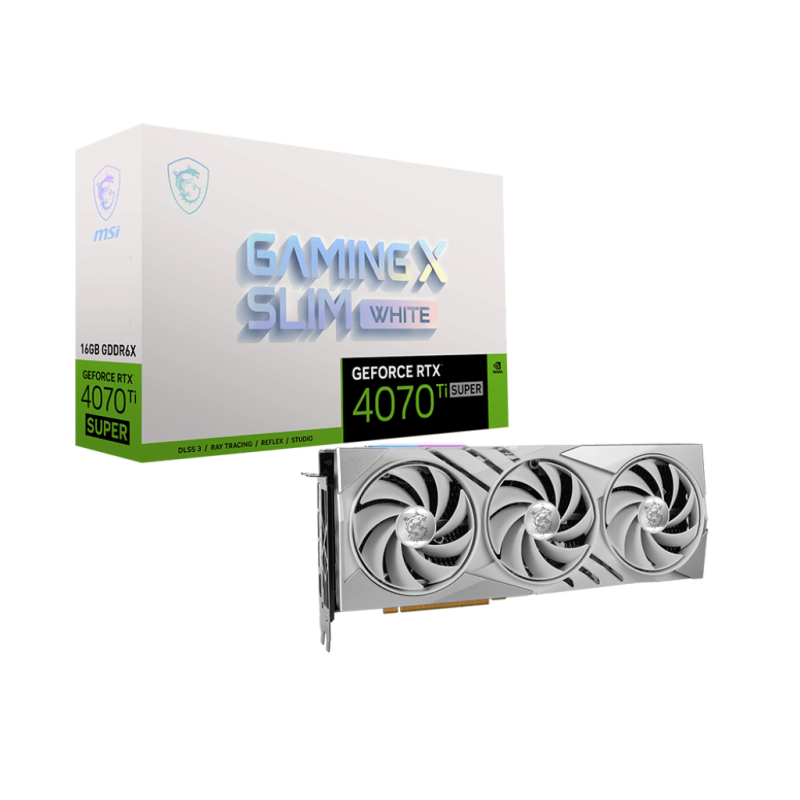 MSI | GeForce RTX 4070 Ti SUPER 16G GAMING X SLIM WHITE | NVIDIA | 16 GB | GeForce RTX 4070 Ti SUPER | GDDR6X | HDMI ports quant