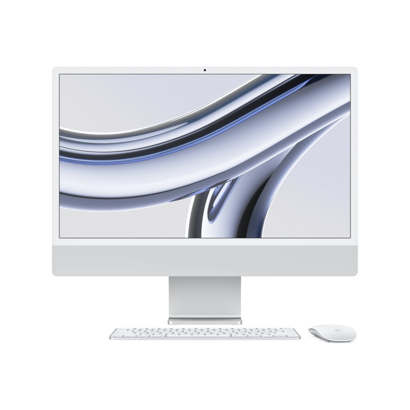 Apple iMac 24” 4.5K Retina, Apple  M3 8C CPU, 8C GPU/8GB/256GB SSD/Silver/SWE Apple