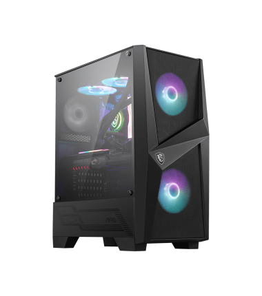 MSI MAG FORGE 100R PC Case, Mid-Tower, USB 3.2, Black MSI MSI MAG FORGE 100R Black ATX Power supply included No