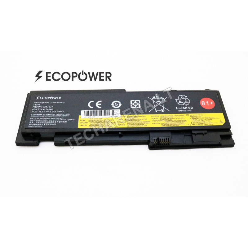 Lenovo T420S T420SI EcoPower 6-cell 3963mAh battery