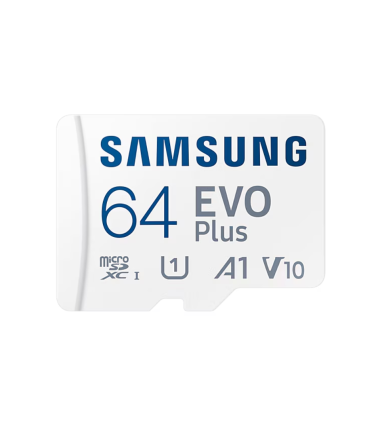 Samsung | MicroSD Card | EVO Plus | 64 GB | microSDXC Memory Card | Flash memory class U1, V10, A1