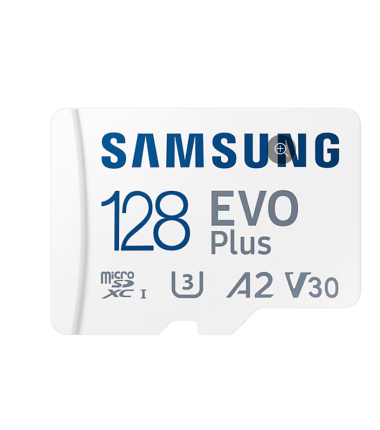 Samsung | MicroSD Card | EVO Plus | 128 GB | microSDXC Memory Card | Flash memory class U3, V30, A2