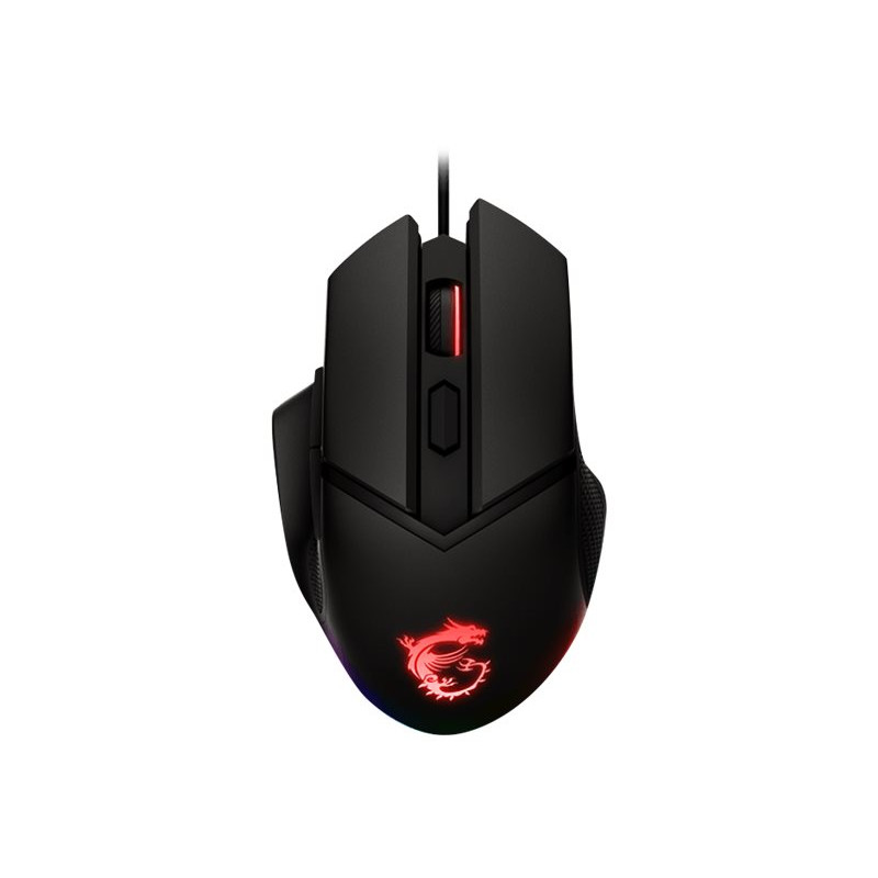 MSI CLUTCHGM20 ELITE Gaming USB RGB Adjustable up to 6400 DPI Desktop Laptop Gaming Grade Optical Mouse (Clutch GM20 ELITE) MSI