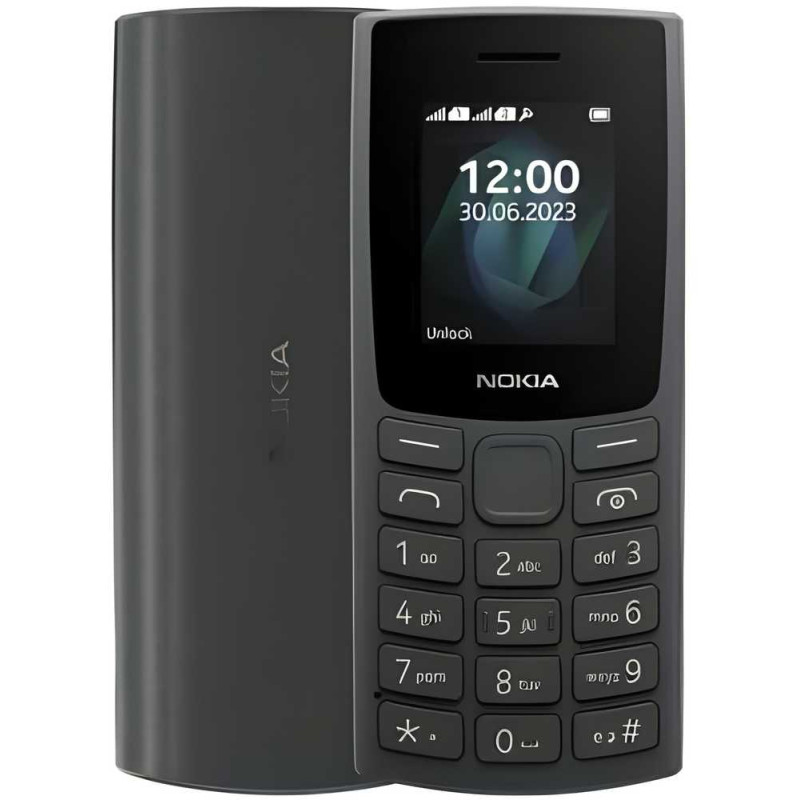 Nokia 105 (2023) TA-1569 (Charcoal) Dual SIM 1.8" TFT LCD 120x160/4MB/4MB RAM/microUSB/LTE Nokia