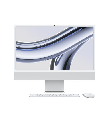 Apple iMac 24” 4.5K Retina, Apple  M3 8C CPU, 8C GPU/8GB/256GB SSD/Silver/INT | Apple
