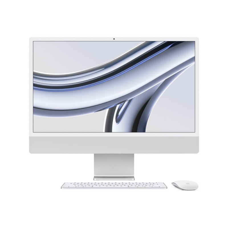 Apple iMac 24” 4.5K Retina, Apple  M3 8C CPU, 8C GPU/8GB/256GB SSD/Silver/INT | Apple
