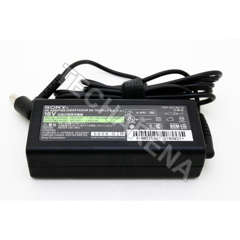 Sony Fujitsu 16V 4A 65W 6.5x4.4mm with center pin HQ charger